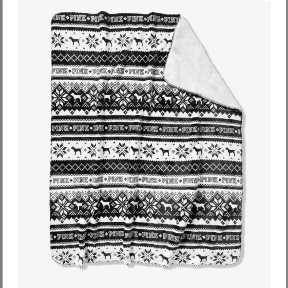 VS PINK Super Soft Sherpa Fleece Blanket